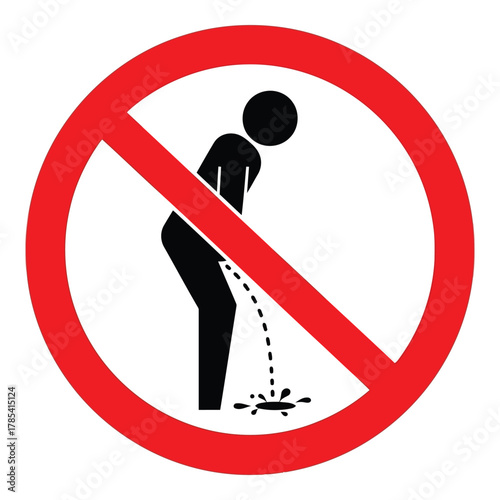 No urinating sign