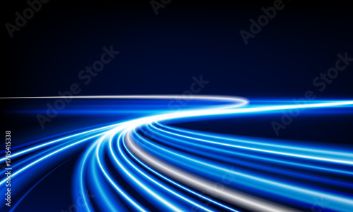 Abstract speed Business Start up launching product with Electric car and city concept Hitech communication concept innovation background,  vector design