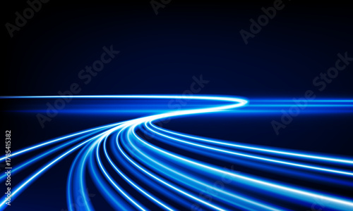 Abstract speed Business Start up launching product with Electric car and city concept Hitech communication concept innovation background,  vector design