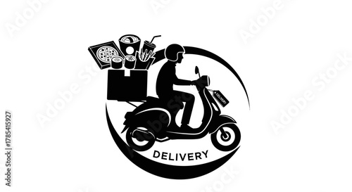 Food delivery service fast delivery scooter delivery online ordering