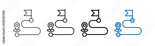 Roadmap Outline Style icon
