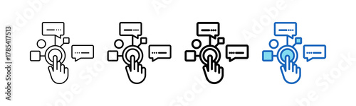 Interaction Outline Style icon