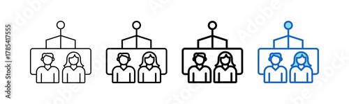 Employees Outline Style icon