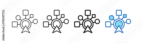 Interactivity Outline Style icon