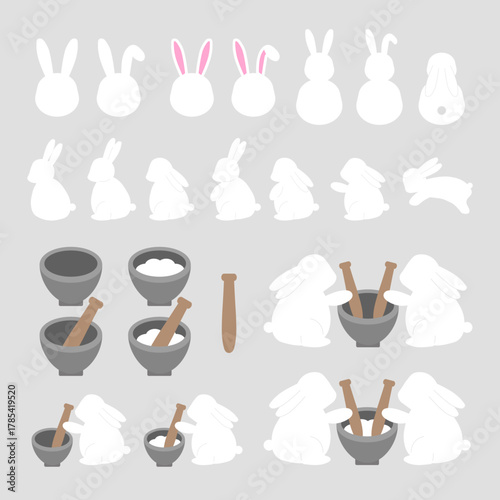 추석 한가위 토끼 