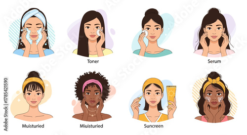 Skincare routine steps for healthy and radiant skin.