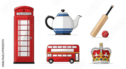 made in england vector icons