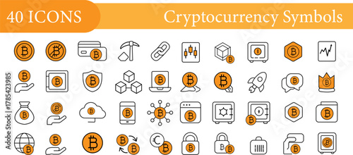 Bitcoin & Cryptocurrency Ecosystem Icons