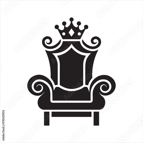 elegant throne icon vector illustration