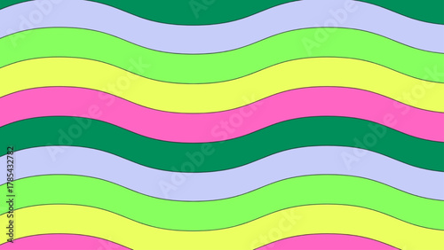 Modern Clarity: Crisp edges defining distinct fields of highly saturated elements.