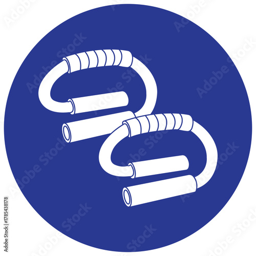 Push up handle icon  design