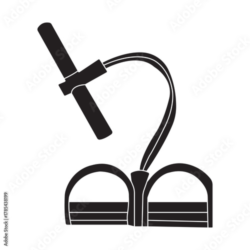 Rubber exercise equipment for leg muscle strength