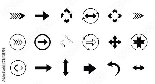 Arrow direction vector set collection arrow icon arrow symbol arrow graphic