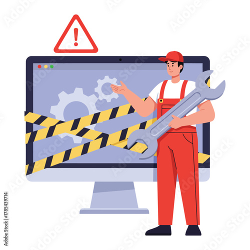 Technical Support Fixing Computer Maintenance Error