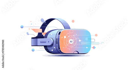 ai enabled virtual reality headset for immersive digital experiences