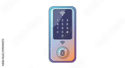 Modern Smart Lock with Fingerprint and Keypad Access Digital Security System