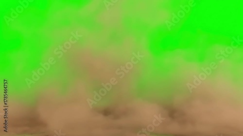 Wallpaper Mural Realistic Sand Cloud Simulation with of dust on the ground brown smoke distortion, green screen overlay, glitch, static noise, scan lines black background, 4k animated video loop Torontodigital.ca