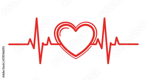 Heartbeat ekg cardiogram pulse medical healthcare love rhythm vital sign