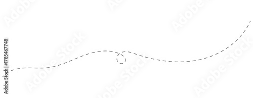 Long dashed hand drawn squiggle, loopy line vector icon isolated on transparent background. wavy line pattern with curvy abstract squiggles in a psychedelic wiggle design. EPS 10