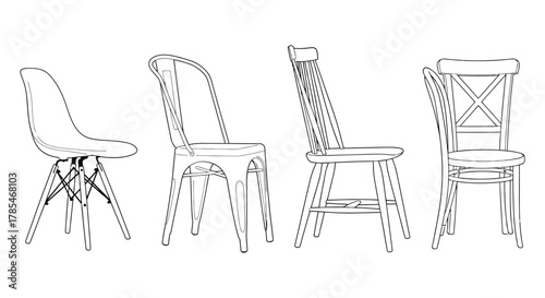 Shop modern dining chairs set of four for kitchen and dining room decor