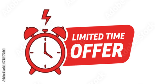 Limited time offer sale discount promotion countdown deal urgency clock