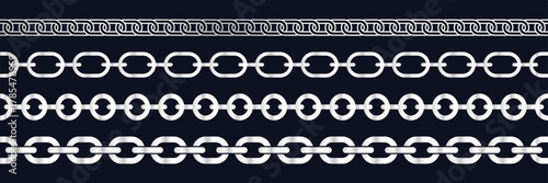 Chain links isolated on white background. Linked Metal Chain. Link chain icon. Vector illustrator