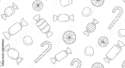 Candy sweets lollipops treats sugar confectionery dessert food background pattern