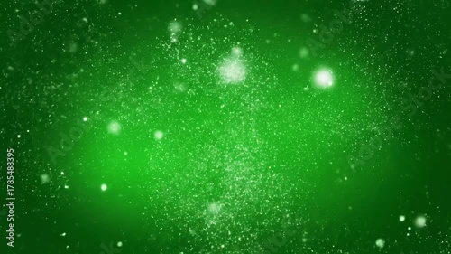 Green Screen glitter sparkle animated white shining dust light particle lights effect background concept christmas party celebrate birthday scene 3 with distortion, overlay, glitch, static noise, scan