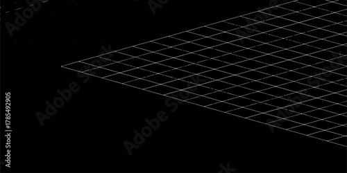 Retro Futurism Sci-Fi Background. Dark grid space. Abstract retro background style. Vector illustration