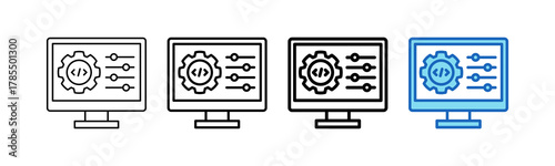 Configuration Icon outline style icon