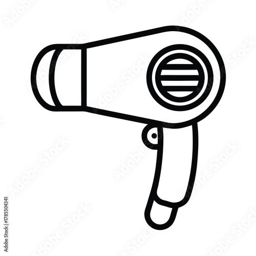 Hair Dryer Icon Simple Line