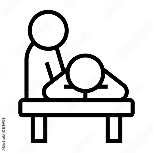 hotel service Line Icon