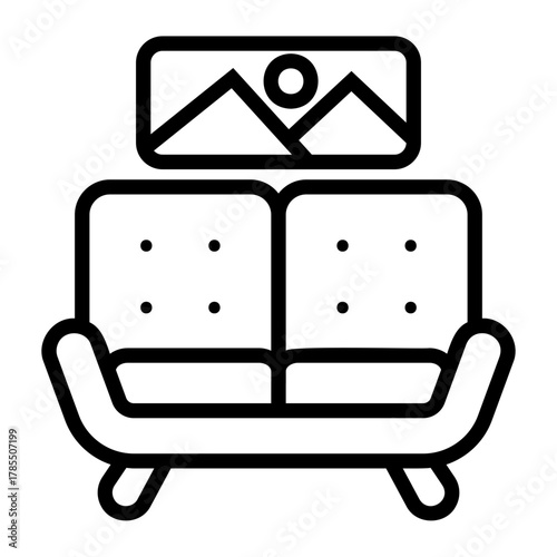 hotel service Line Icon