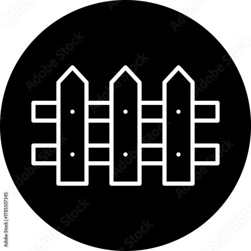 Fence vector icon