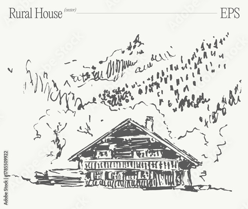 A Charming Country House Nestled Amidst Beautiful and Scenic Mountains Surrounded by Nature