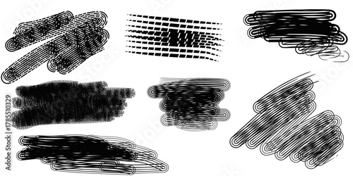 Abstract Ink Brush Stroke Background