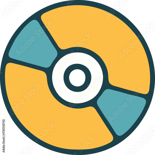 Compact disk CD icon