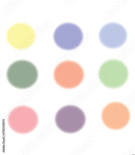 Vibrant gradient circles offer a modern touch for your design projects and bring a colorful, cheerful aesthetic
