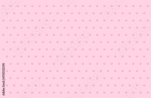 Surface with 3D Texture of Round Spheres on Pink Background
