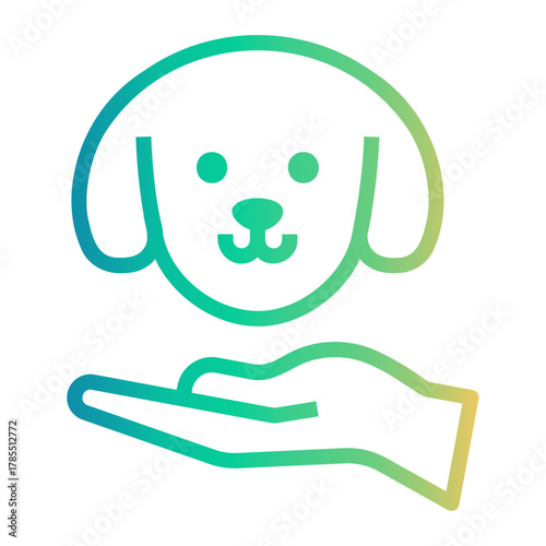 hotel service Line Gradient Icon