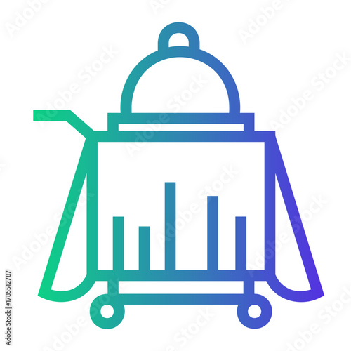 hotel service Line Gradient Icon