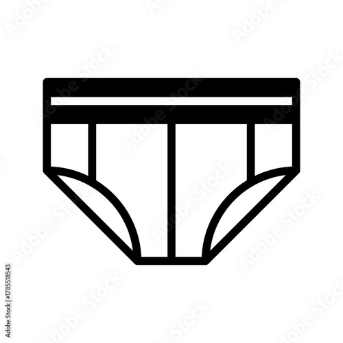 Underwear or underpants vector icon