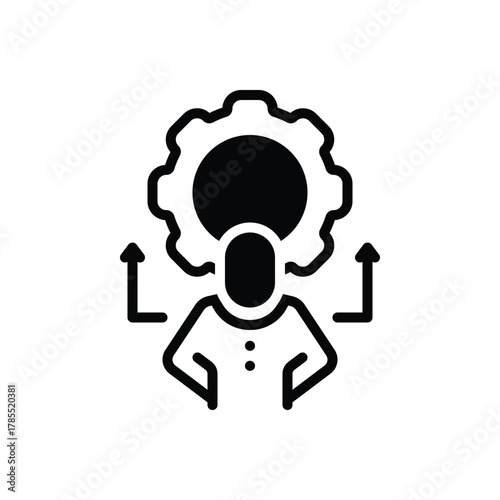 Black solid icon for unified approach