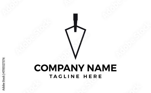 Sand scoop icon logo vector design template