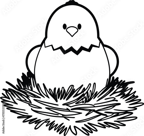 Floating white particles in space, abstract atmospheric effect