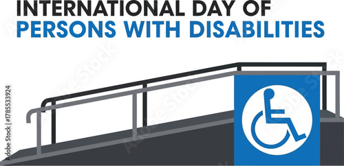 International Day of Persons with Disabilities with wheelchair symbol and ramp