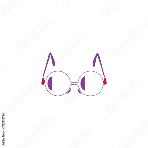 Round Eyeglasses Design Icon