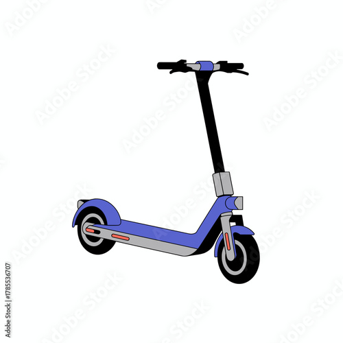 Illustration of a Foldable Electric Scooter