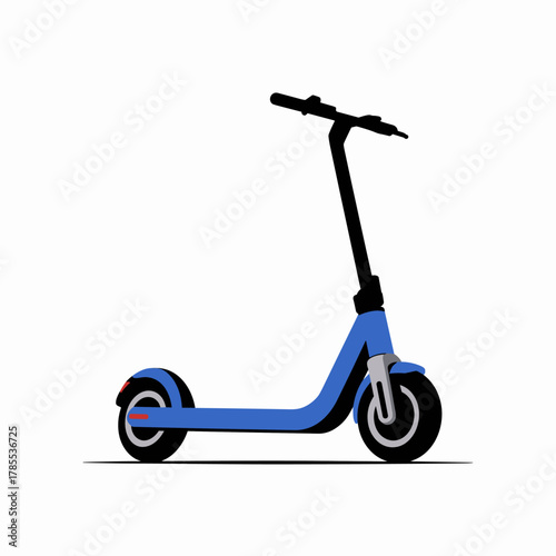 Simple Flat Illustration of a Smart Urban Scooter