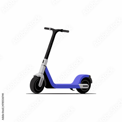 Modern Illustration of an Eco Friendly Scooter